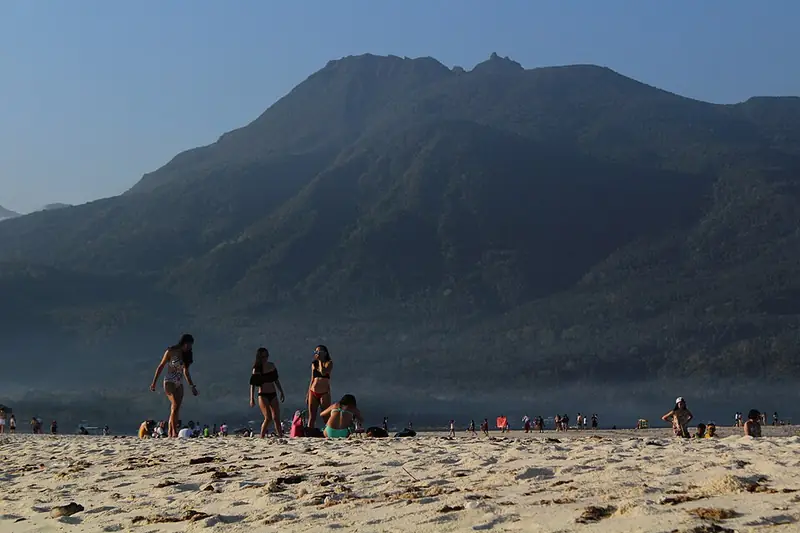 Mount Hibok-Hibok seen from the beach on White Island
