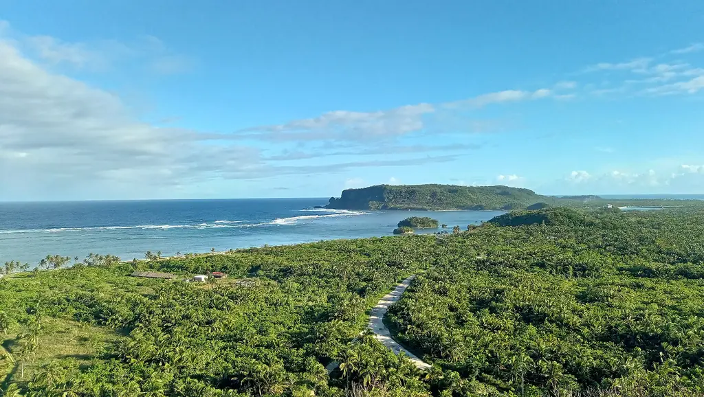 Calicoan Island and the Philippine Sea seen from Guiuan