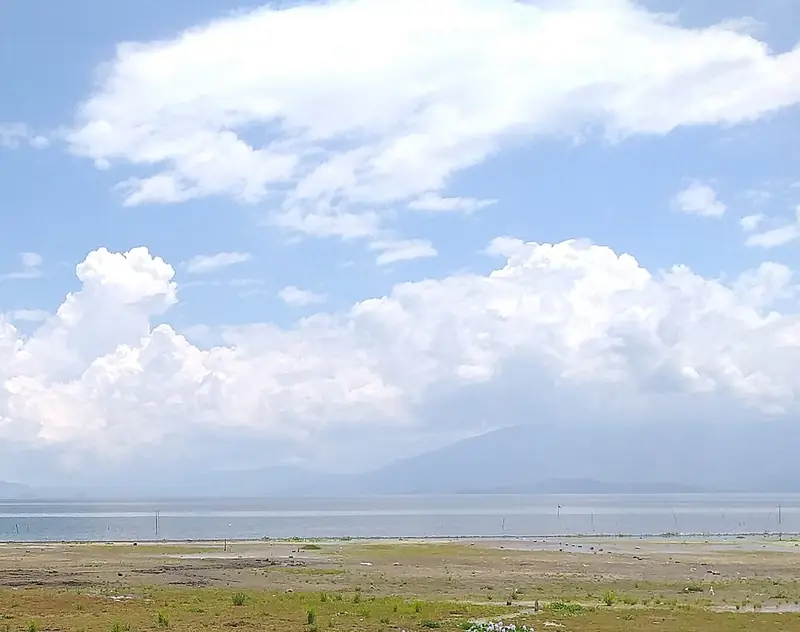 Lake Lanao under a wide sky at Tamparan