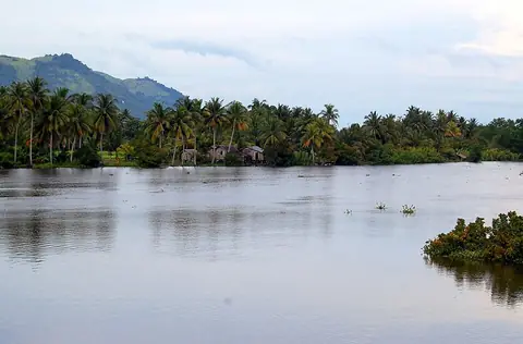 The wide Rio Grande de Mindanao at Cotabato City